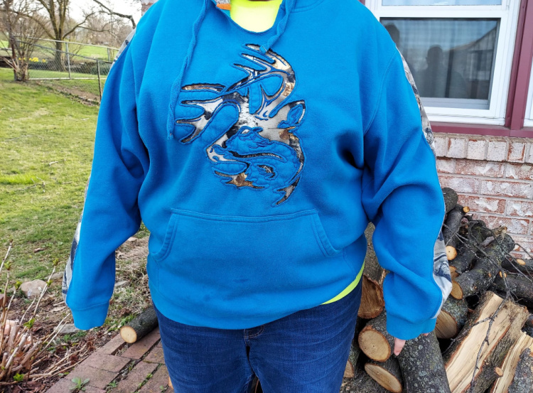 Legendary Whitetails Realtree hoodie, Liberty blue.